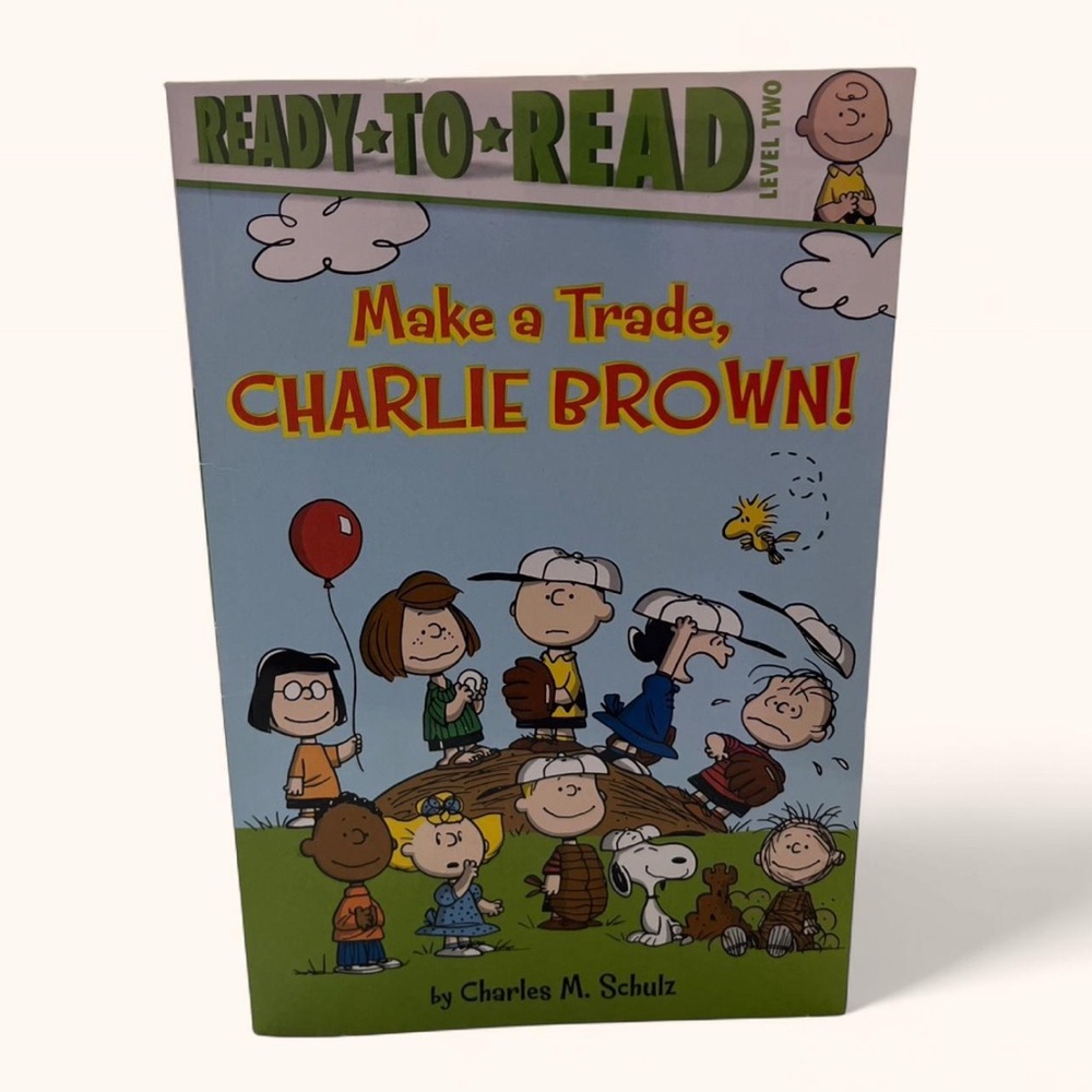 Ready to Read Peanuts Make A Trade Charlie Brown Level II Paperback Book Kids